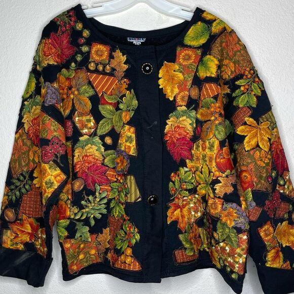 Vintage Fall Repurposed Jacket‎ - Picture 6 of 7
